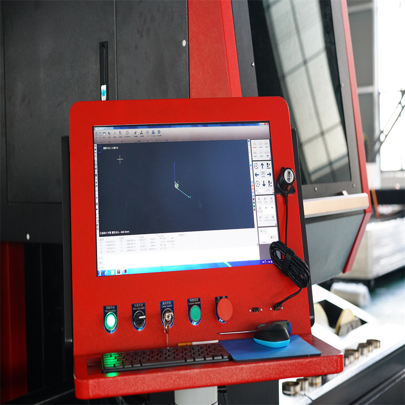මල නොබැඳෙන වානේ ලෝහ පත්රය සඳහා 1kw 2kw 3kw 6kw Cnc ෆයිබර් ලේසර් කැපුම් යන්ත්ර