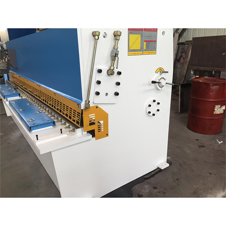 HAAS වර්ගයේ හයිඩ්‍රොලික් ගිලෝටීන් cnc shearing machine, E21S CNC පද්ධතියකින් සමන්විතය.